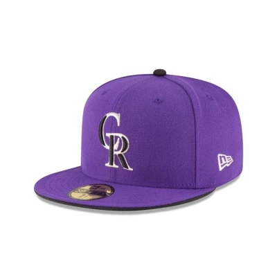 Colorado Rockies Gorra | New Era MLB Authentic Collection 59fifty Fitted Cap Mexico - Morados